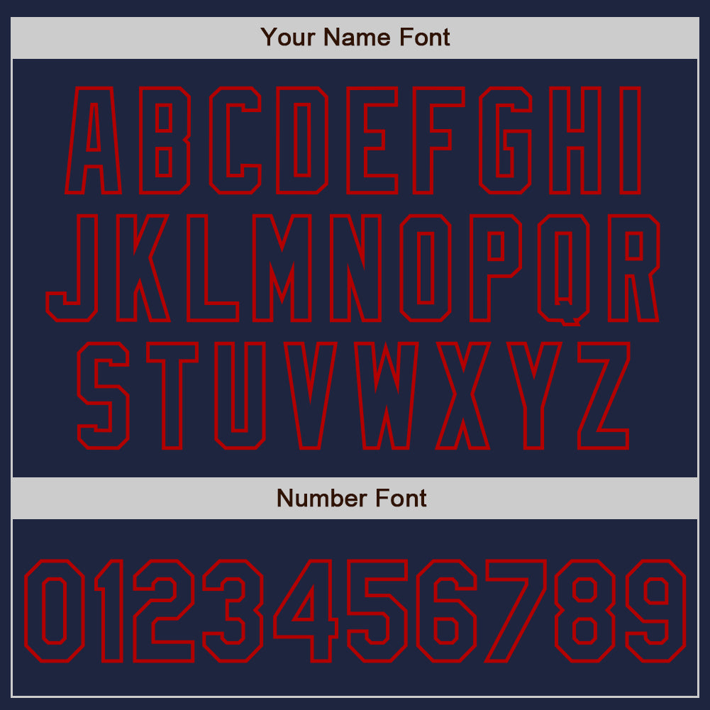 Personalized Navy Red Authentic Raglan Sleeves Baseball Jersey Team Custom Name and Number Custom Name and Number Navy Red Baseball Jersey - Personalized Authentic Raglan Sleeves Team Apparel Personalized Navy Red - Image 5