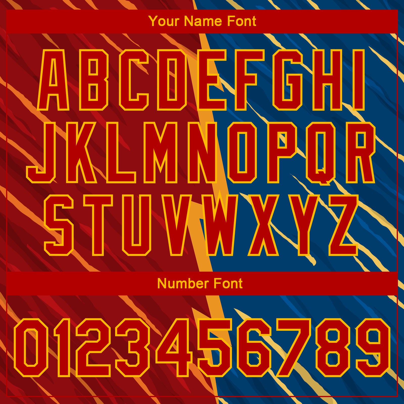 Personalized Navy Red-Gold 3D Pattern Design Bomber Full-Snap Varsity Letterman Jacket Team Custom Name and Number Custom Name and Number Personalized Letterman Jacket with Navy Red-Gold 3D Pattern Design - Bomber Full-Snap Varsity Jacket - Image 5