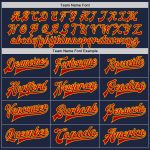 Custom Team Name Number Two Tone Navy Red Gold Bomber Varsity Letterman Full Snap Jacket Personalized Navy Red-Gold Bomber
