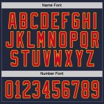 Personalized Hockey Jersey in Navy Red and Gold - Custom Sports Apparel Personalized Navy Red-Gold Hockey Jersey