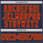 Custom Name Number Personalized Baseball Jersey Red Gold Navy Mesh Authentic Throwback Personalized Navy Red-Gold Mesh Authentic