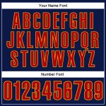 Custom Team Name Number Navy Red Gold Performance Golf Polo Shirt Personalized Navy Red-Gold Performance Vapor Golf Polo