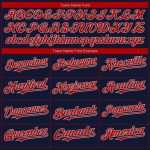 Custom Boston Red-Gray 3D Fade Fashion Baseball Jersey - Personalized Team Name and Number Personalized Navy Red-Gray 3D