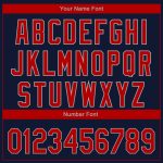 Custom Boston Red-Gray 3D Fade Fashion Baseball Jersey - Personalized Team Name and Number Personalized Navy Red-Gray 3D