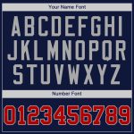 Personalized Navy and Red-Gray Baseball Jersey - Authentic Design for Fans Personalized Navy Red-Gray Authentic Baseball