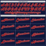 Personalized Navy and Red-Gray Baseball Jersey - Authentic Design for Fans Personalized Navy Red-Gray Authentic Baseball