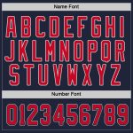 Custom Name and Number Hockey Jersey - Personalized Navy Red-Gray Team Jersey Personalized Navy Red-Gray Hockey Jersey Team