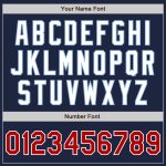 Custom Name & Number Baseball Jersey, Personalized Navy Red-Light Blue Authentic Raglan Sleeves Personalized Navy Red-Light