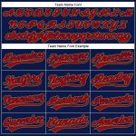 Custom Name and Number Baseball Jersey - Personalized 3D Pattern Design in Navy, Red, and Old Gold Personalized Navy Red-Old