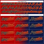 Personalized Custom Name and Number Navy Red-Old Gold Gradient Baseball Jersey - Authentic Team Gear Personalized Navy Red-Old