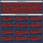Personalized Sleeveless Baseball Jersey in Navy, Red, and Gold - Authentic Sports Apparel Personalized Navy Red-Old Gold