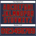 Custom Name and Number Sleeveless Baseball Jersey - Personalized Navy Red-Old Gold Team Jersey Personalized Navy Red-Old