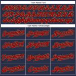 Custom Name and Number Sleeveless Baseball Jersey - Personalized Navy Red-Old Gold Team Jersey Personalized Navy Red-Old