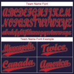 Custom Name and Number Baseball Jersey - Personalized Navy Red-Old Gold Team Jersey Personalized Navy Red-Old Gold Baseball