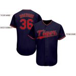 Custom Name and Number Baseball Jersey - Personalized Navy Red-Old Gold Team Jersey Personalized Navy Red-Old Gold Baseball