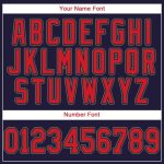 Custom Name and Number Baseball Jersey - Personalized Navy Red-Old Gold Team Jersey Personalized Navy Red-Old Gold Baseball