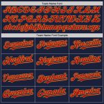 Custom Baseball Jersey with Name and Number - Personalized Navy Red-Old Gold Line Team Jersey Personalized Navy Red-Old Gold