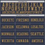 Personalized Custom Name and Number Throwback Football Jersey - Navy Red Old Gold Mesh Team Jersey Personalized Navy Red-Old