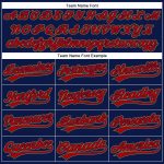 Custom Team Name Number Performance Polo Shirt Navy Red Gold Golf Personalized Navy Red-Old Gold Performance Vapor Golf Polo
