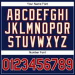 Personalized Custom Name and Number Navy Red Pinstripe Cream Baseball Jersey Authentic Team Apparel Personalized Navy Red