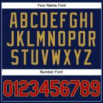 Custom Name Number Baseball Jersey Personalized Navy Red Pinstripe Old Gold Authentic Team Gear Personalized Navy Red Pinstripe