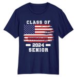 Custom Name and Number 3D Performance T-Shirt - Personalized Navy Red-Royal Graduation Tee Personalized Navy Red-Royal 3D