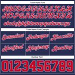 Custom Navy Red-Royal Throwback Basketball Shorts with Team Name & Number - Personalized Athletic Apparel Personalized Navy