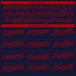 Custom Name Number 3D American Flag Unisex Softball Jersey - Personalized Navy Red-White Two-Button Design Personalized Navy
