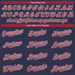 Custom Name and Number Authentic Baseball Jersey - Personalized Navy Red-White Team Jersey Personalized Navy Red-White Authentic