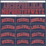 Custom Name and Number Authentic Baseball Jersey Red White Navy Drift Fashion Personalized Navy Red-White Authentic Drift