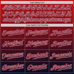 Custom Name and Number Baseball Jersey - Personalized Authentic Navy Red-White Fade Fashion Team Apparel Personalized Navy