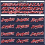 Custom Navy Red-White Authentic Baseball Jersey with Personalized Name and Number - Sleeveless Team Apparel Personalized