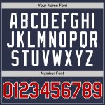 Custom Name Number Personalized Authentic Throwback Baseball Jersey - Navy Red White Team Jersey Personalized Navy Red-White