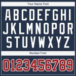 Custom Navy Red White Baseball Jersey for Men and Women Personalized Navy Red-White Baseball Jersey