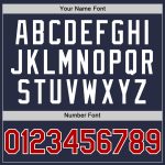 Custom Team Baseball Jersey - Personalized Red-White Navy Mesh Authentic Throwback with Name and Number Personalized Navy