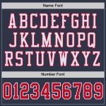 Custom Name Number Navy Red White Mesh Throwback Football Jersey - Personalized Authentic Team Jersey Personalized Navy Red-White