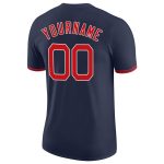 Personalized Performance T-Shirt in Navy Red-White for Men and Women Personalized Navy Red-White Performance T-Shirt