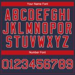 Personalized Performance T-Shirt in Navy Red-White for Men and Women Personalized Navy Red-White Performance T-Shirt