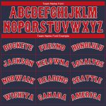 Personalized Performance T-Shirt in Navy Red-White for Men and Women Personalized Navy Red-White Performance T-Shirt