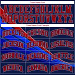 Custom Basketball Jersey with Name and Number - Personalized Navy Red-White Round Neck Sublimation Suit Personalized Navy