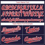 Custom Softball Jersey with Personalized Name & Number - Navy Red & White Team Apparel Personalized Navy Red-White Softball