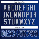Custom Name and Number Unisex Softball Jersey - Personalized Navy Gray Gradient Two-Button Fashion Top Personalized Navy
