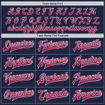 Custom Name and Number Navy Royal-Red Varsity Letterman Bomber Jacket - Personalized Full-Snap Team Jacket Personalized Navy