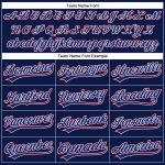 Custom Name Number Personalized Navy Royal-Red Golf Polo Shirt - Performance Vapor Team Apparel Personalized Navy Royal-Red