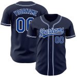 Personalized Navy Royal-White Baseball Jersey for Men and Women - Authentic Sports Apparel Personalized Navy Royal-White