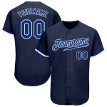Custom Name and Number Navy Royal-White Authentic Baseball Jersey - Personalized Team Jersey Personalized Navy Royal-White