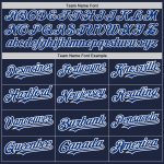 Custom Name Number Baseball Jersey Raglan Sleeves Navy Royal-White Authentic Team Apparel Personalized Navy Royal-White Authentic