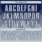Custom Name Number Basketball Jersey Sublimation Suit - Personalized Navy Silver Round Neck Team Apparel Personalized Navy