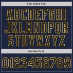 Custom Name and Number Personalized Baseball Jersey in Navy Steel Gray and Gold Splash Ink Design Personalized Navy Steel
