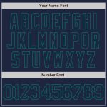 Custom Name and Number 3D Pattern Curve Lines Baseball Jersey in Navy Teal - Personalized Team Jersey Personalized Navy Teal